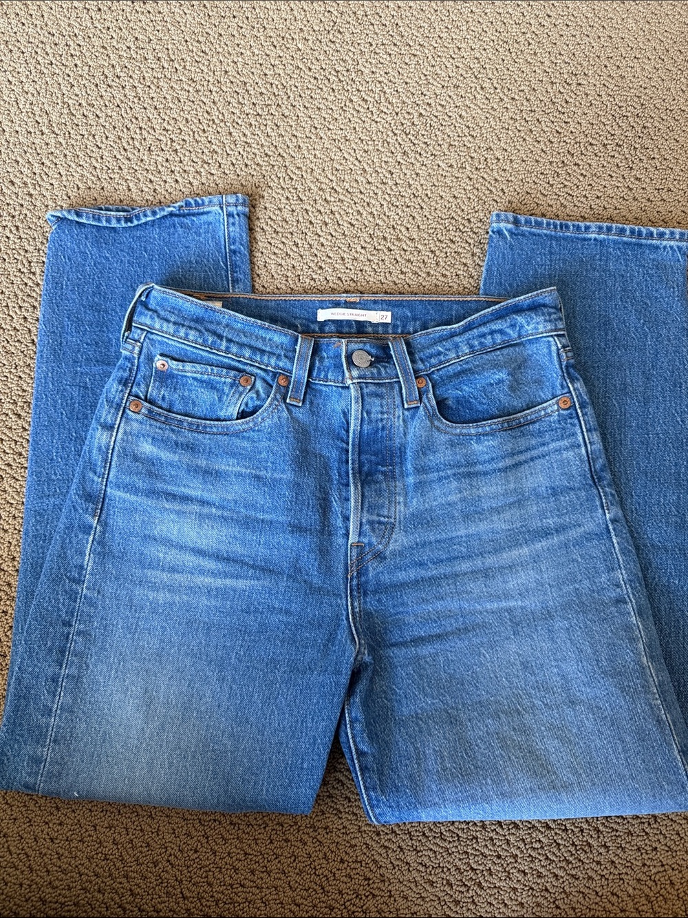 Levi's Medium Blue Straight-Leg Jeans